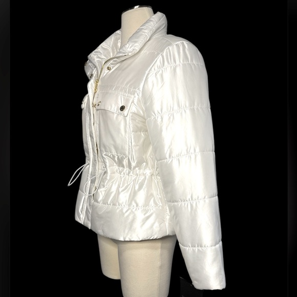 Marc New York Andrew Marc Women's Puffer Jacket Bright White - Size PM MSRP $109 - Picture 5 of 10